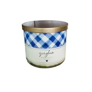 *NEW* Bath and Body Works 3 Wick Candle‎ Scent GINGHAM, 14.5 OZ
